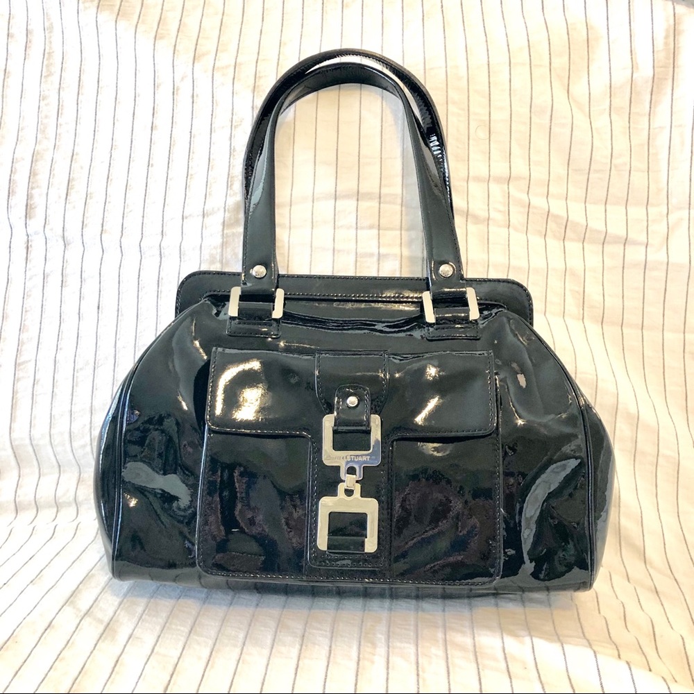 Jill Stuart patent leather shoulder bag